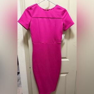 Alexia Admor Fuchsia Short-Sleeve Sheath Dress